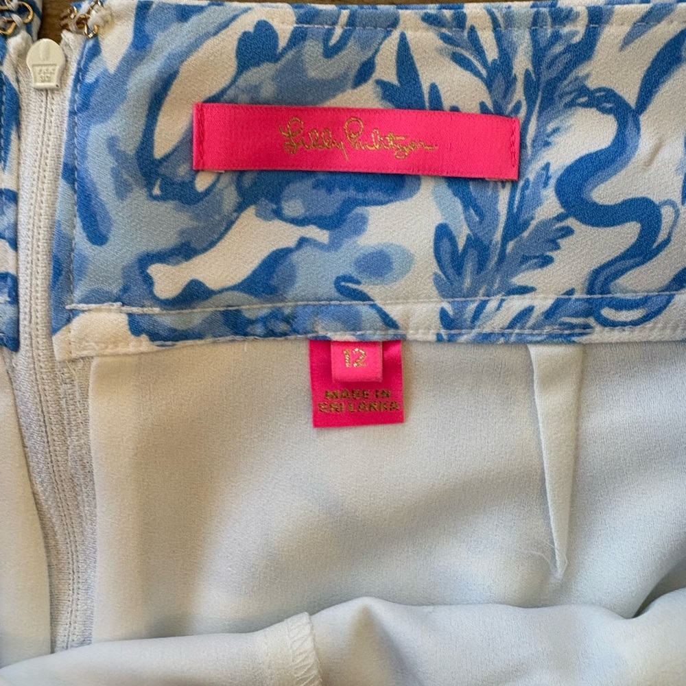 Lilly Pulitzer Blue and White Skort - Picture 3 of 4